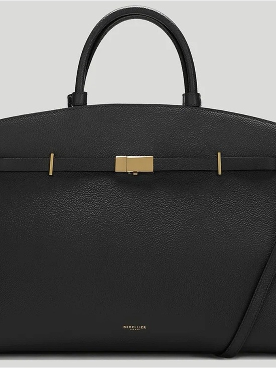 DeMellier Handbags - DeMellier Hudson Tote in Black with Gold Hardwear